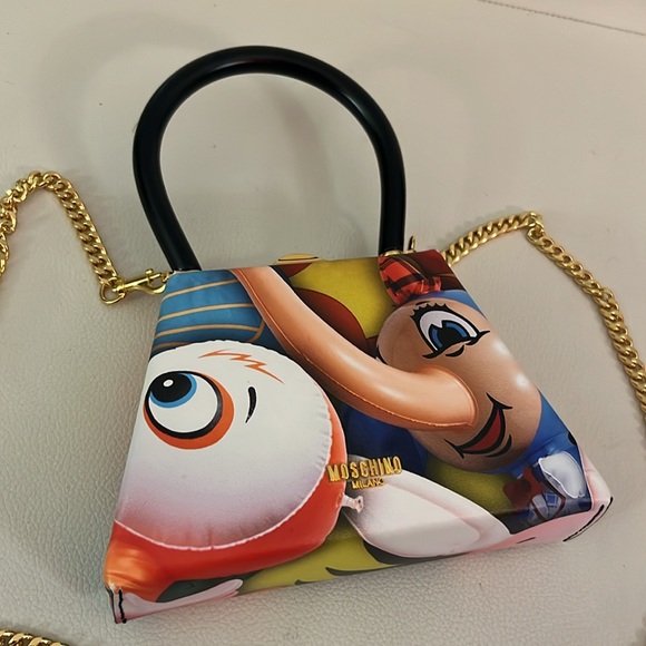 Moschino Inflatable Animals trapeze kiss lock hand crossbody bag NEW - Picture 11 of 13